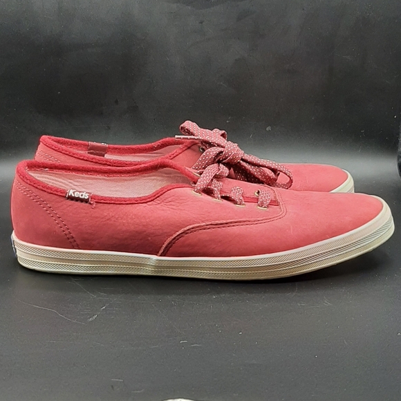 Keds Women's Lace Up Sneakers Size 9 Rose with Polka Dot Laces - Picture 3 of 5